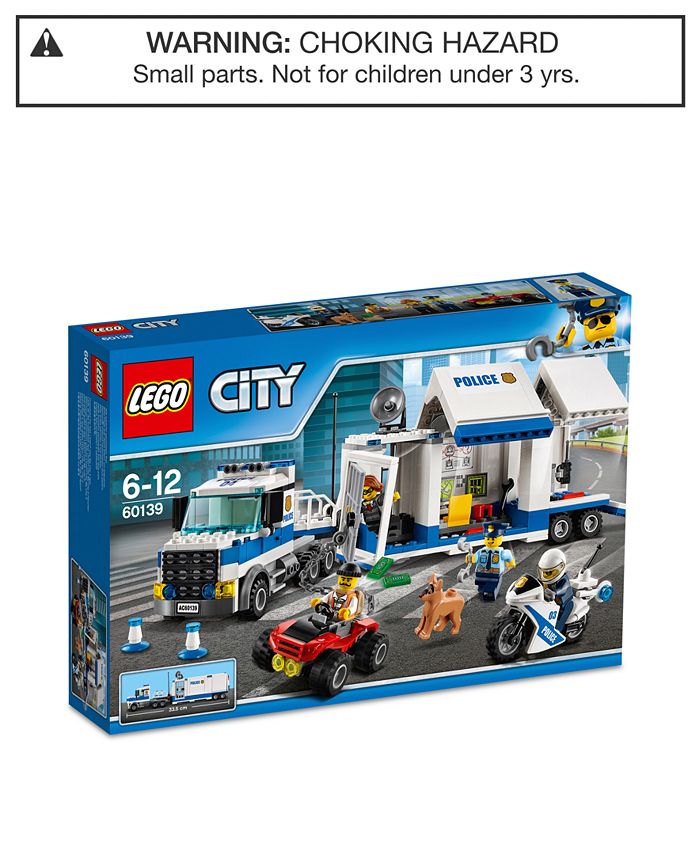 LEGO City Police Mobile Command Center 60139 Building Toy Kids Cons 374 Pieces