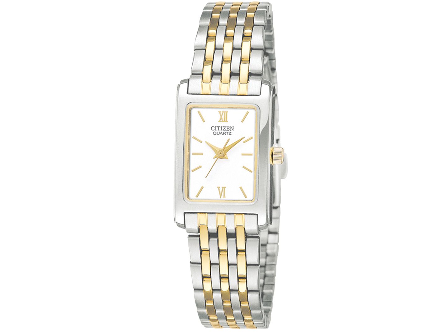 Женские часы Citizen Two Tone Stainless Steel Bracelet Watch 18mm EJ5854-56A — фото 1