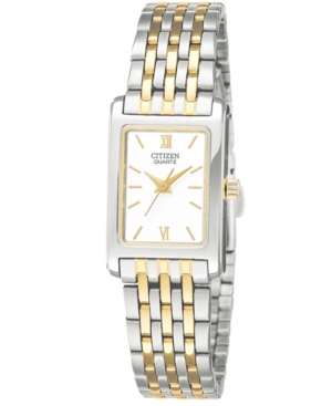 image of Citizen Women-s Two Tone Stainless Steel Bracelet Watch 18mm EJ5854-56A