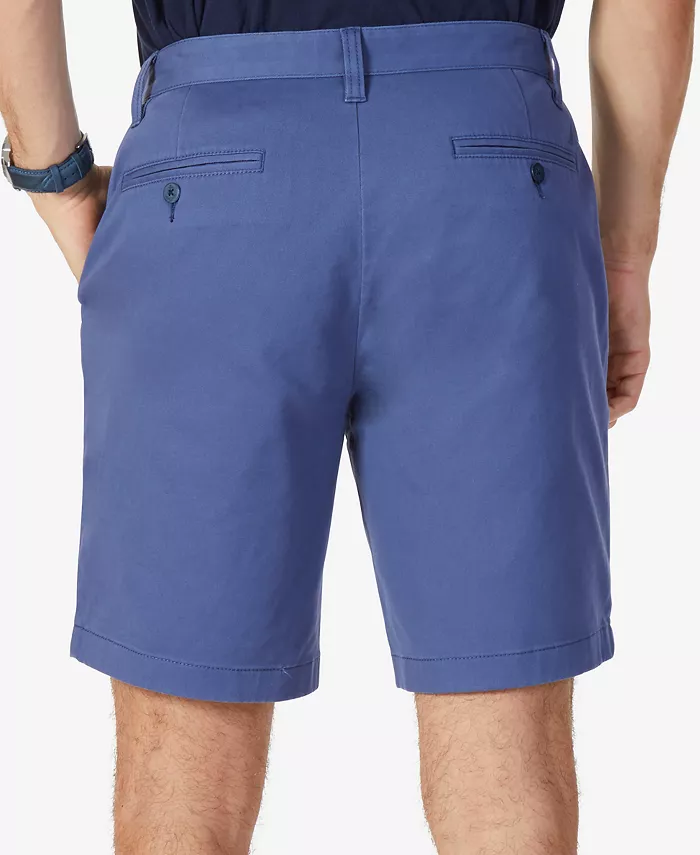 Men's Stretch Chino Flat-Front Deck Shorts, 8.5” Inseam - thumbnail 3