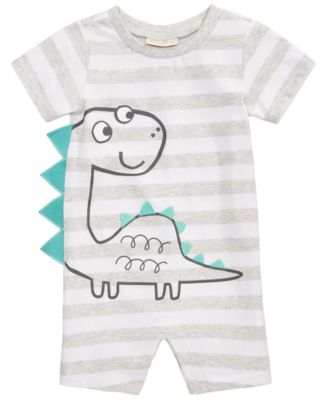 First Impressions - Striped Cotton Dinosaur Sunsuit, Baby Boys (0-24 months)