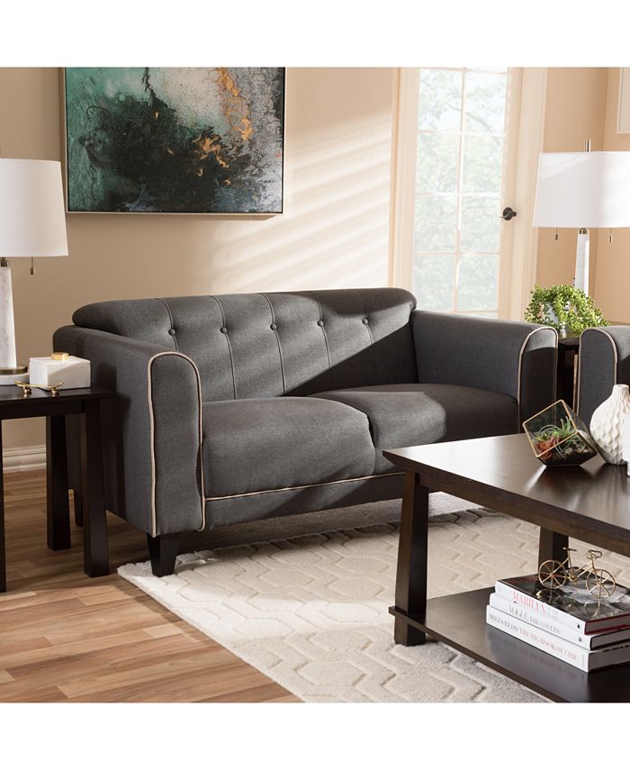 Furniture CLOSEOUT! Lottie Loveseat, Quick Ship Macy's