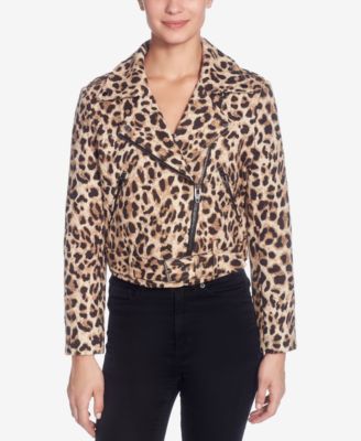 Catherine Malandrino - Veruca Leopard-Printed Moto Jacket