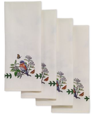 Portmeirion - Botanic Birds 4-Pc. Napkin Set