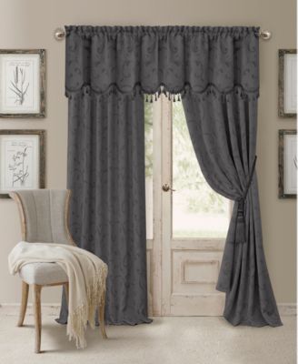 Elrene - Elrene Mia Jacquard 52" x 84" Blackout Curtain Panel