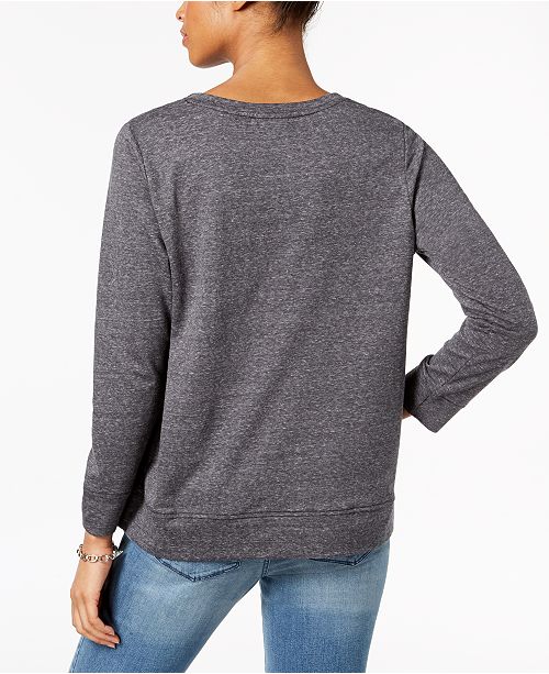 Style & Co Graphic Sweatshirt, Created for Macy's & Reviews - Tops ...