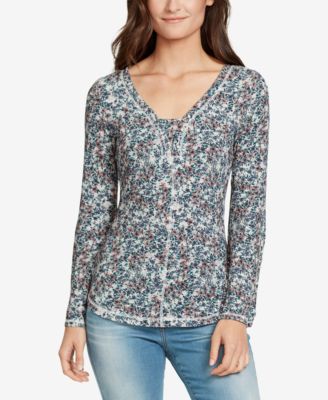 Haut Femme WILLIAM RAST à Imprimé Floral Et Broderies - Taille XXL, Bleu, Neuf Avec Étiquettes