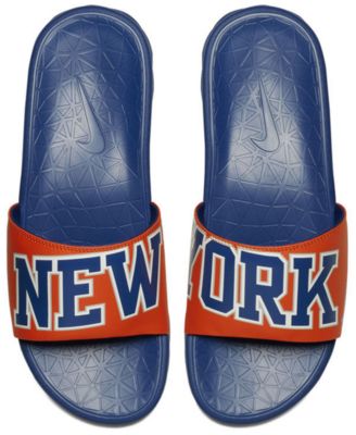 Nike Men s New York Knicks Benassi Solarsoft Slides Macy s