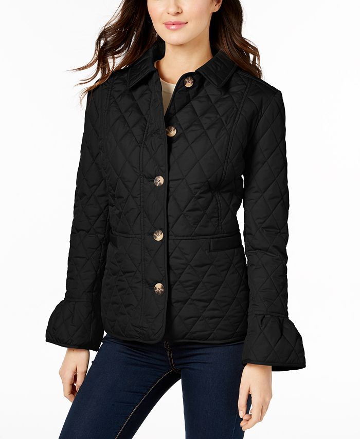 Charter Club Quilted Bell-Sleeve Jacket, Created for Macy's - Macy's