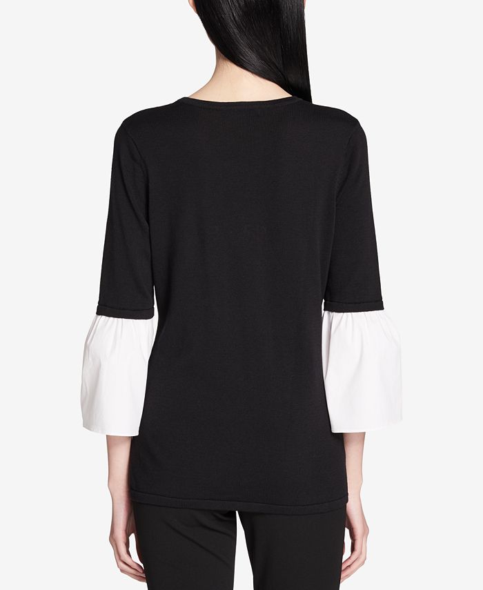 Calvin Klein Layered-Look Sweater - Macy's
