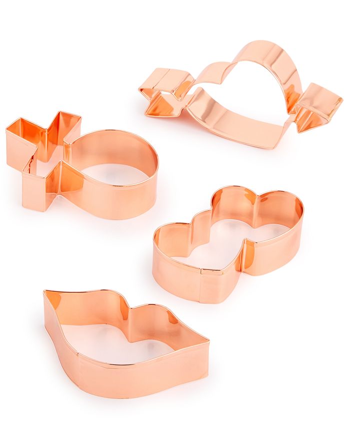 Martha Stewart Collection 4Pc. Copper Cookie Cutter Set, Created for