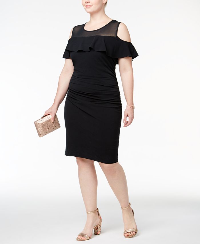 Macy's cold outlet shoulder dresses