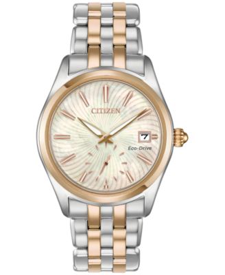 Citizen - Women's Corso Two-Tone Stainless Steel Bracelet Watch 36.2mm