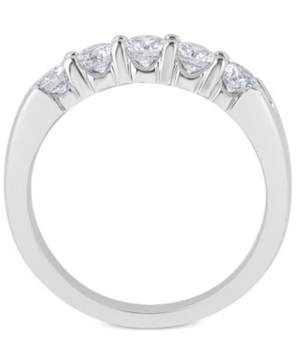 Diamond Five-Stone Ring (3/4 ct. t.w.) in 14k White Gold
