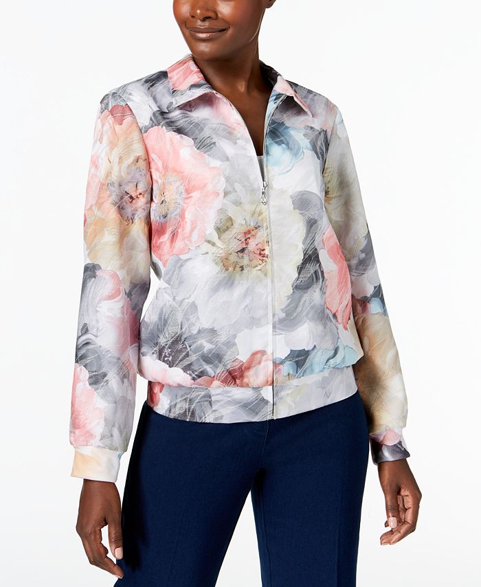Alfred dunner bomber discount jacket