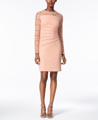 Ivanka Trump - Lace-Sleeve Sheath Dress