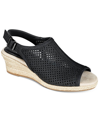 Easy Street Stacy Wedge Sandals & Reviews - Sandals - Shoes - Macy's