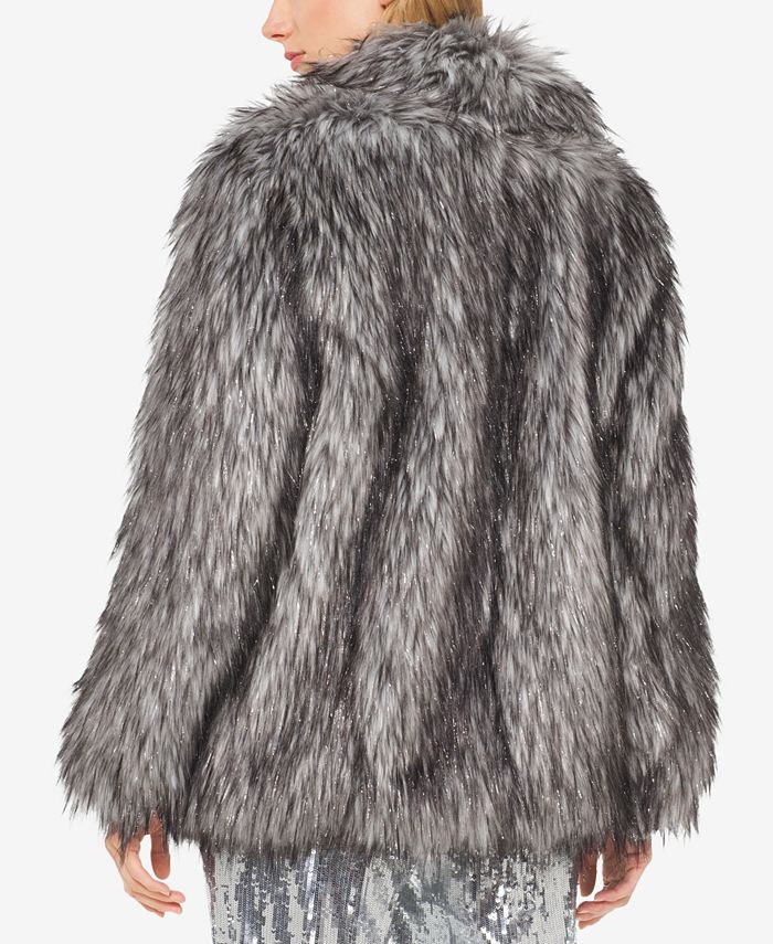 Michael kors faux hot sale fur peacoat