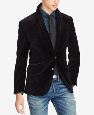 ralph lauren mens velvet blazer