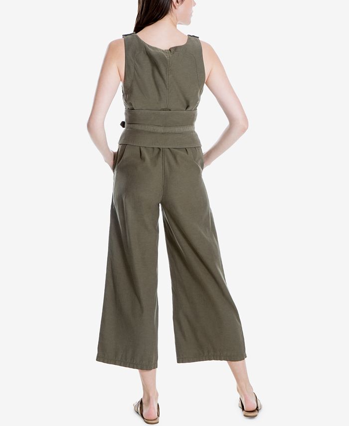 Max Studio London Sleeveless Belted Jumpsuit, Created for Macy's ...