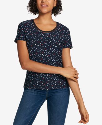 Tommy Hilfiger - Short-Sleeve Crochet-Detail T-Shirt