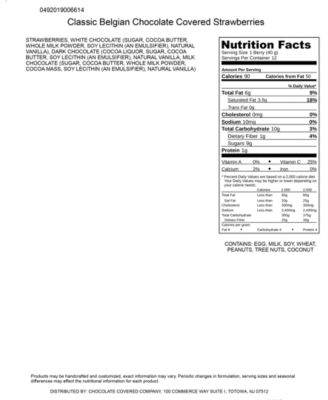 12-pc. Classic Chocolate Covered Strawberries