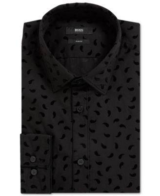 hugo boss paisley shirt