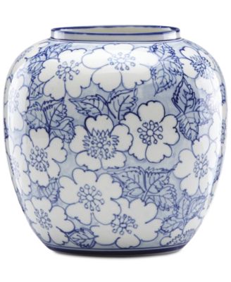 Lenox - Painted Indigo Floral Round Vase