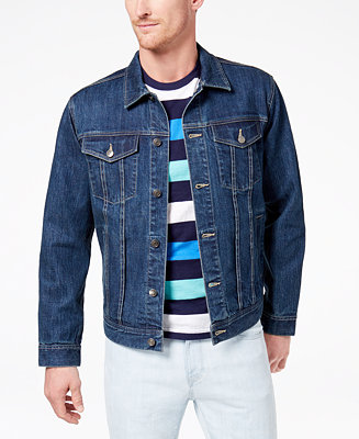 Club Room Men's Stretch Denim Jacket, Created for Macy's & Reviews ...