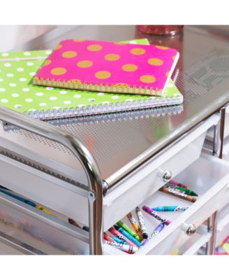 Honey Can Do Rolling Storage Cart and Organizer, 12 Plastic Drawers