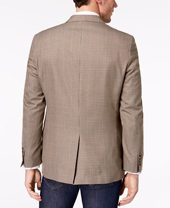 Ralph Lauren Men's Sport Coat R Mini Houndstooth Gray Size 48