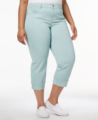Style \u0026 Co Plus Size Curvy Cuffed Capri 