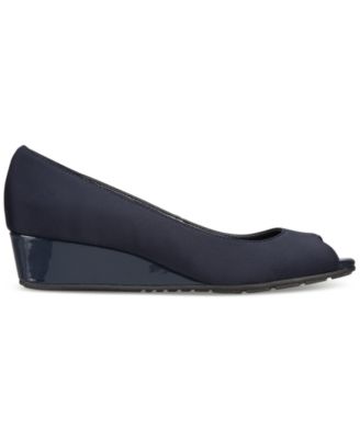Women's Candra Peep Toe Wedge Dress Pumps