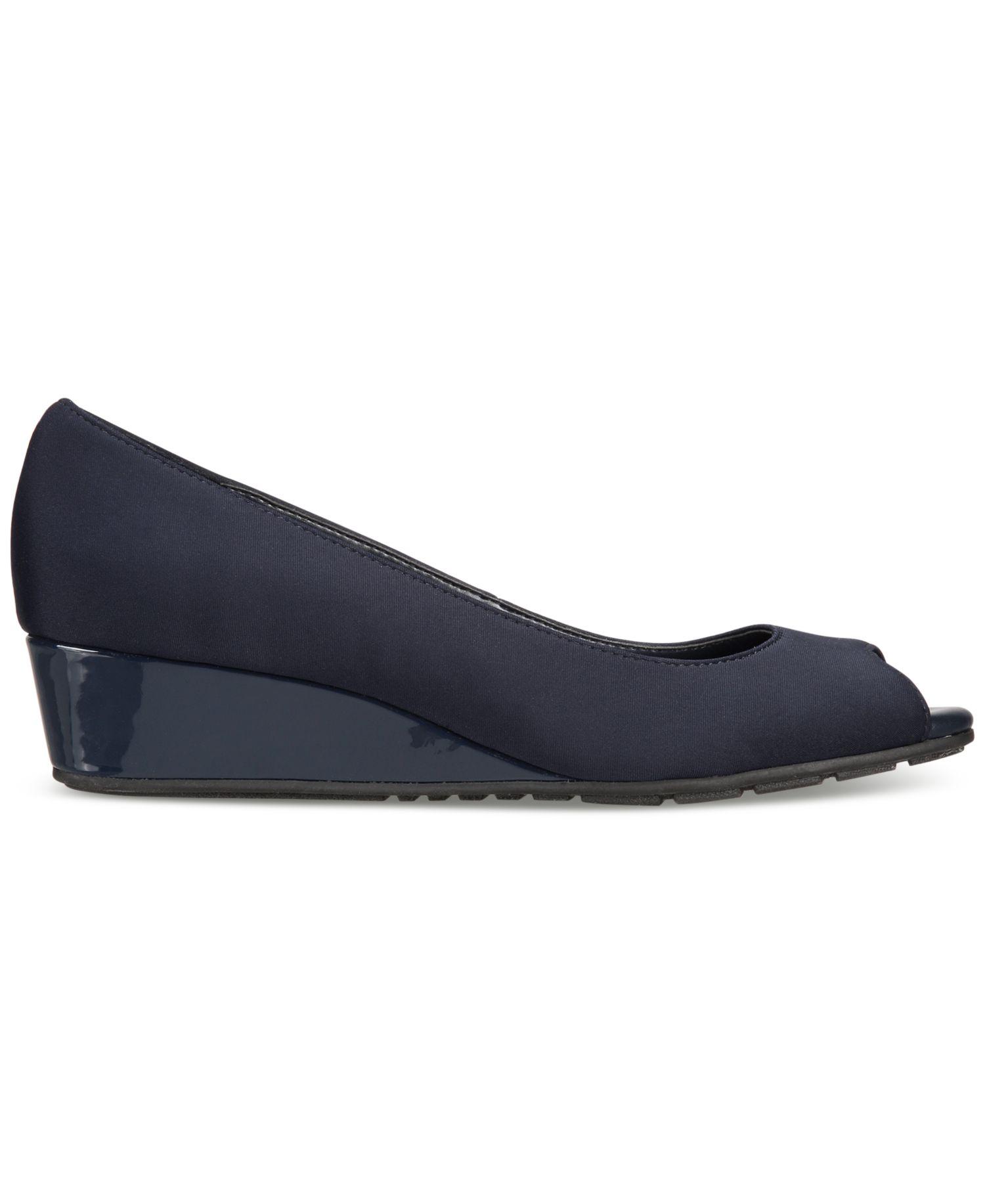 Women's Candra Low Wedge Peep Toe Dress Pumps