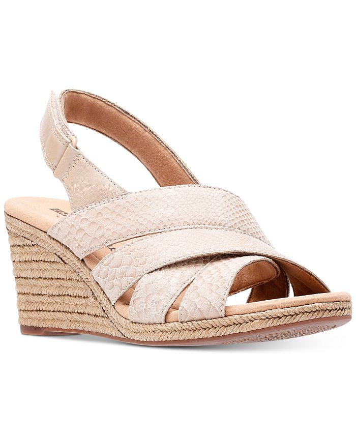 Clarks Collection Women's Lafely Krissy Wedge Sandals, Created For Macy ...