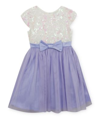 Rare Editions Sequin Floral Party Dress, Little Girls, Created for Macy ...