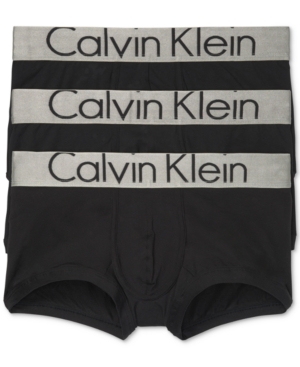Calvin Klein Steel Men's 3-Pk Micro Low-Rise Trunks