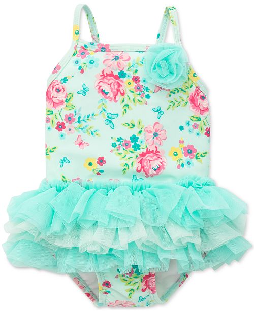 Little Me FloralPrint Tutu Swimsuit, Baby Girls & Reviews Swimwear