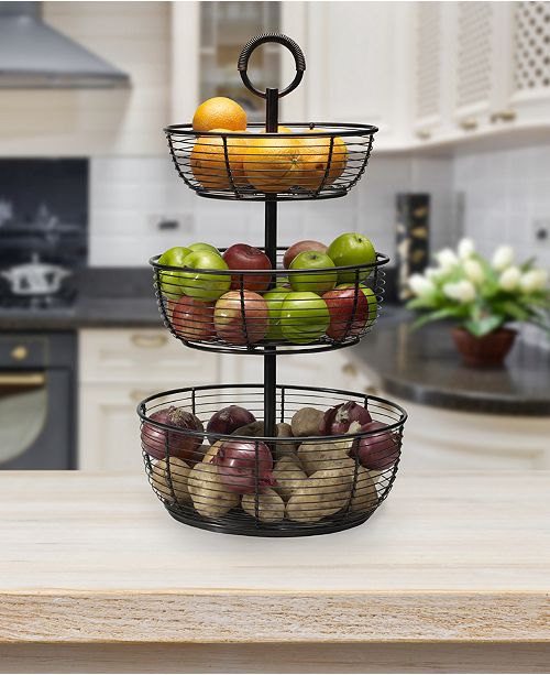Mikasa Gourmet Basics By Round Wrap 3 Tier Basket Reviews