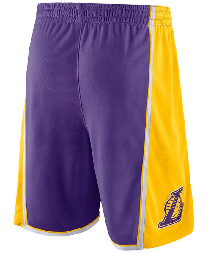 Nike Men's Los Angeles Lakers Statement Swingman Shorts - Macy's