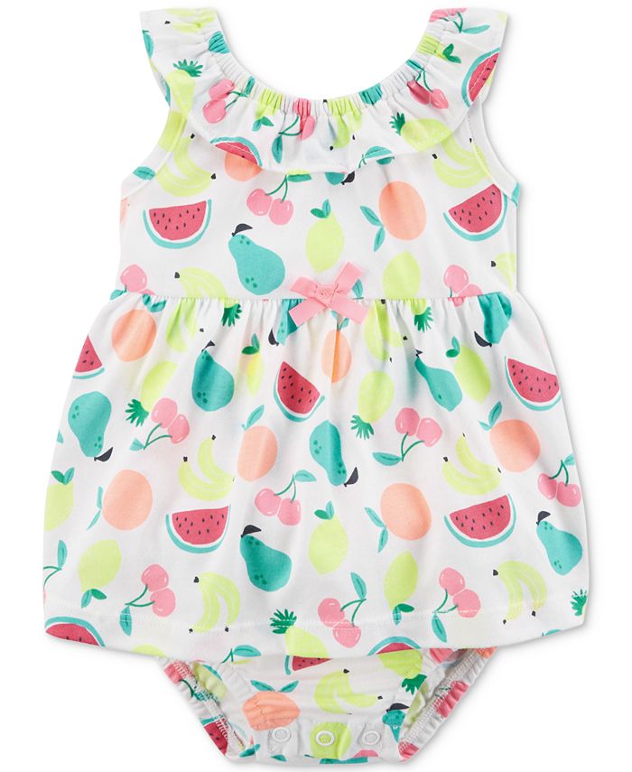 Carter's Fruit-Print Cotton Romper, Baby Girls & Reviews - All Baby ...