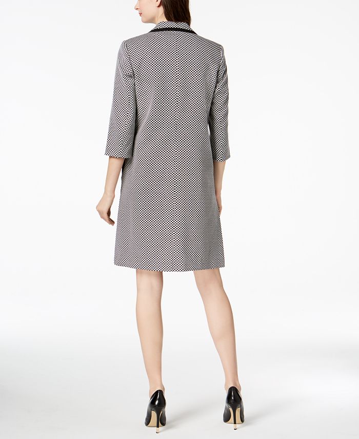 Kasper Dot-Print One-Button Jacket & Jacquard Sheath Dress & Reviews ...