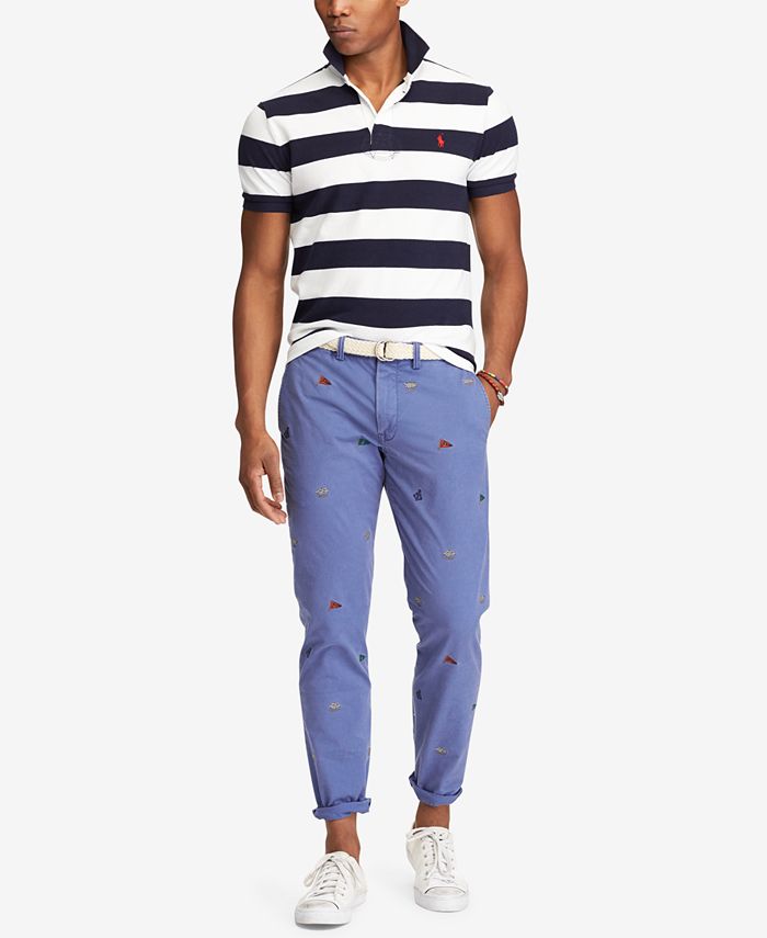 black trousers gold stripe