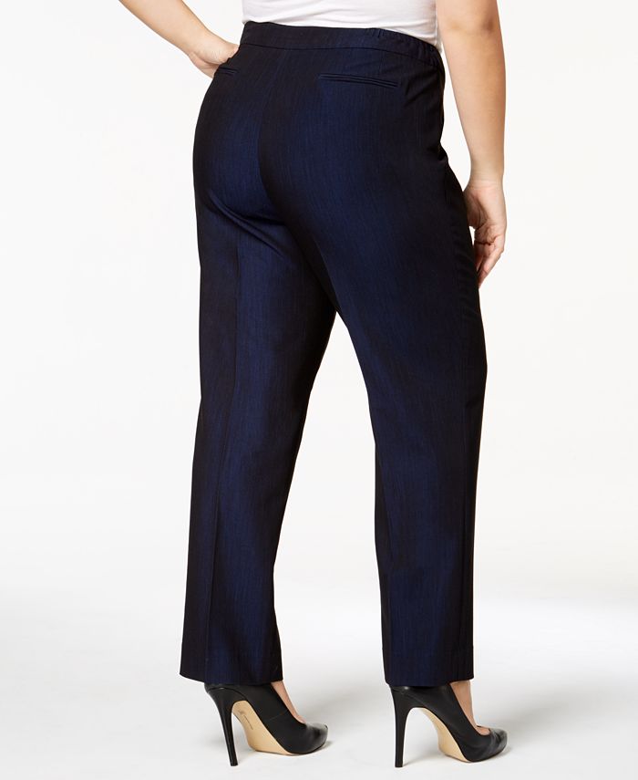 Anne Klein Plus Size Tab-Waist Pants - Macy's