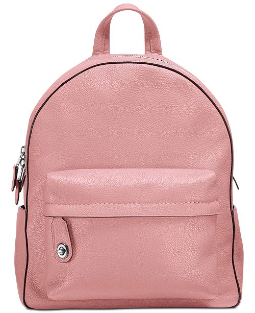 COACH Campus Backpack in Polished Pebble Leather & Reviews ...