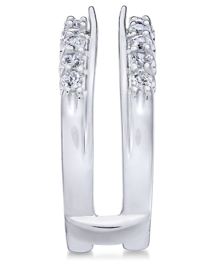 Macy's Diamond Enhancer Ring Guard (3/4 ct. t.w.) in 14k White Gold ...