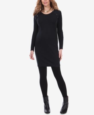 maternity sweater dress with leggings