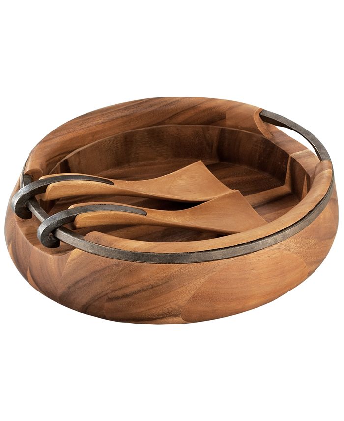 Nambé Nambe Anvil Salad Bowl with Servers Macy's