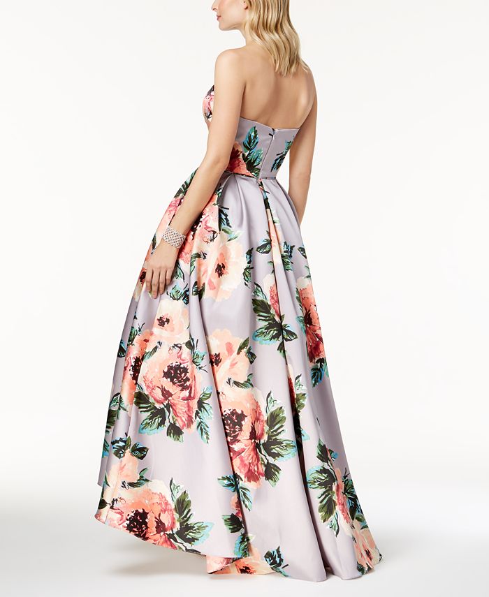 Betsy And Adam Floral Dress Sleeveless Gown Nordstrom Betsy And Adam Betsy  Adam Metallic