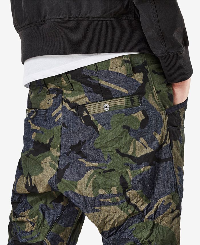 G-Star Raw Men's Powell 3D Tapered-Fit Camo Jogger Jeans - Macy's